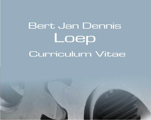 Banner curriculum vitae of Dennis Loep.